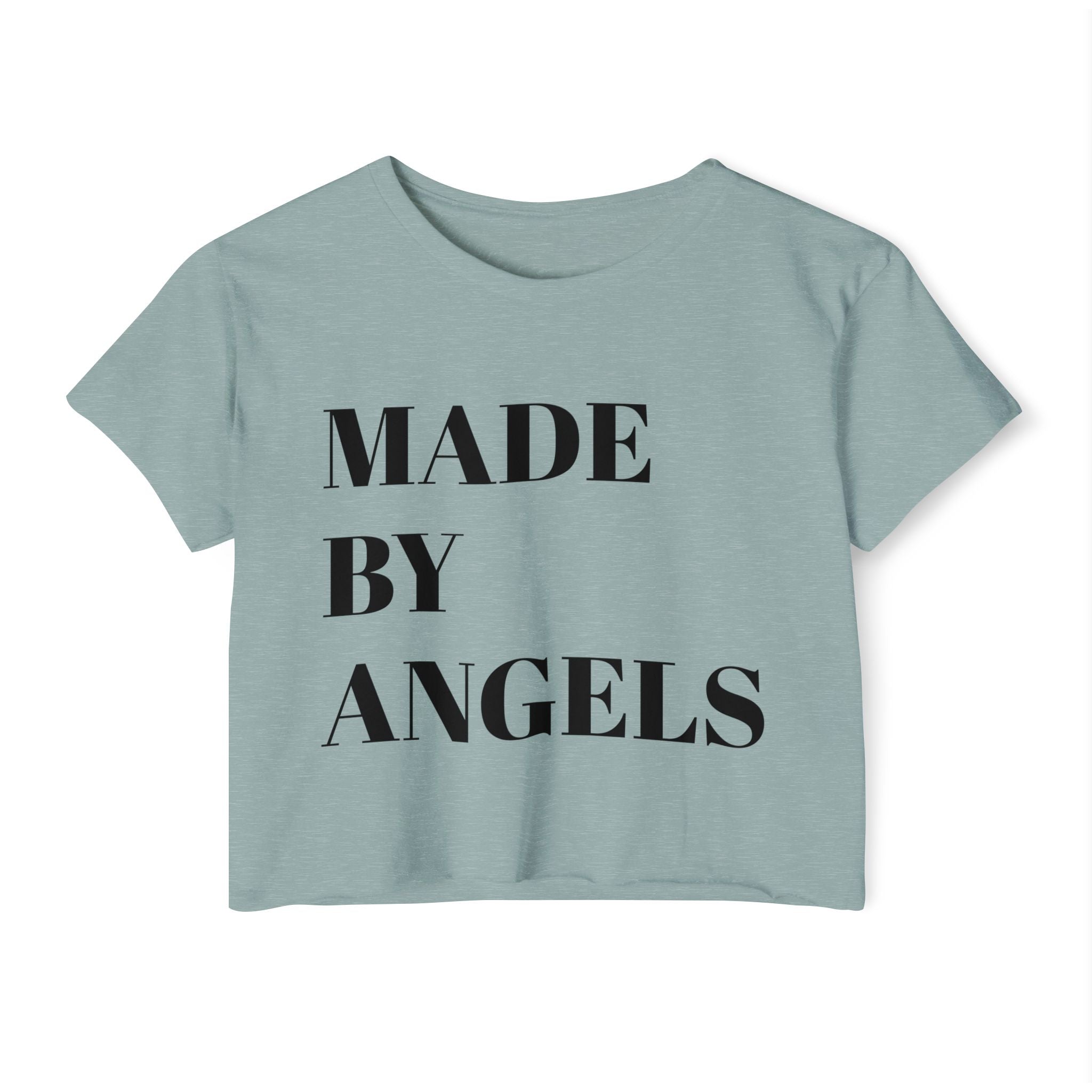 Women's Festival Crop Top - Made by Angels | Boho Style Tee, Summer Fashion, Festival Wear, Casual Apparel, Gift for Her
