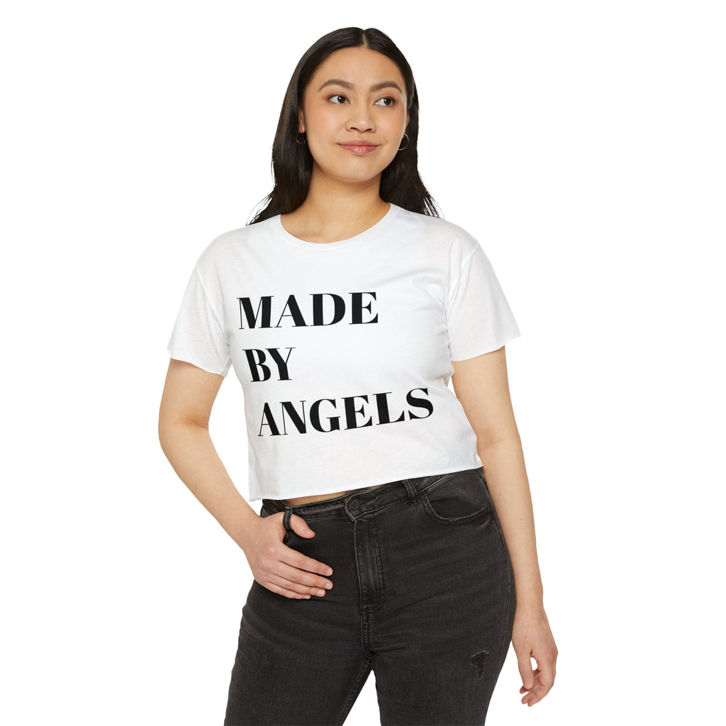 Women's Festival Crop Top - Made by Angels | Boho Style Tee, Summer Fashion, Festival Wear, Casual Apparel, Gift for Her